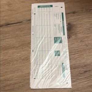 Scantron Sheets